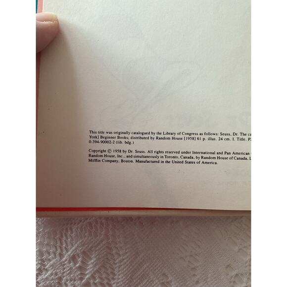 Dr. Seuss 1958 The Cat in the Hat Comes Back - Picture 11 of 11